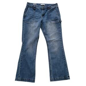 Vigoss Size 29 Carpenter‎ Bootcut Medium Wash Jeans Utility Pockets Casual Denim